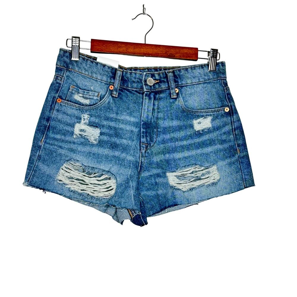 Blank NYC The Barrow Vintage High Rise Short - Blue NWT Size 27